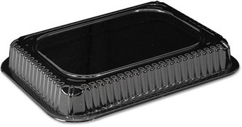 Handi-Foil of America® Plastic Dome Lids,  Rectangle, Fits 1 Pound Oblong Pan, 1000/Carton
