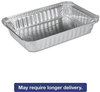 A Picture of product HFA-206130 Handi-Foil of America® Aluminum Oblong Containers,  Shallow, 1 1/2 lb, 8-19/32 x 6 x 1-1/4