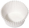 A Picture of product HFM-610032 Hoffmaster® Fluted Bake Cups,  4 1/2 dia x 1 1/4h, White, 500/Pack, 20 Pack/Carton