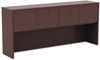 A Picture of product ALE-VA287215MY Alera® Valencia™ Series Hutch with Doors, 4 Compartments, 70.63w x 15d 35.38h, Mahogany
