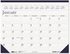 A Picture of product HOD-150HD House of Doolittle™ 100% Recycled Two-Color Dated Monthly Desk Pad Calendar 22 x 17, Perforated White/Blue/Gray Sheets, 12-Month (Jan-Dec): 2026