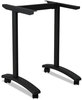 A Picture of product ALE-VA7443BK Alera® Valencia™ Series Training Table T-Leg Base 24.5w x 19.75d 28.5h, Black