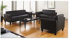 A Picture of product ALE-VA7548BK Alera® Valencia™ Series Corner Occasional Table Rectangle, 47.25w x 19.13d 16.38h, Black