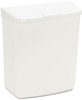 A Picture of product HOS-250201W HOSPECO® Wall Mount Sanitary Napkin Receptacle,  Plastic, 1gal, White