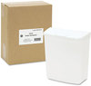 A Picture of product HOS-250201W HOSPECO® Wall Mount Sanitary Napkin Receptacle,  Plastic, 1gal, White