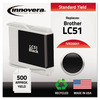 A Picture of product IVR-20051 Innovera® 20051, 20051C, 20051M, 20051Y Inkjet Cartridge Remanufactured Black Ink, Replacement for LC51BK, 500 Page-Yield, Ships in 1-3 Business Days
