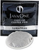 A Picture of product JAV-60000 Distant Lands Coffee Coffee Pods,  Sumatra Mandheling, Single Cup, 14/Box