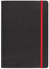 A Picture of product JDK-400065000 Black n' Red™ Black Soft Cover Notebook,  Legal Rule, Black Cover, 5 3/4 x 8 1/4, 71 Sheets/Pad