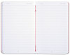 A Picture of product JDK-400065000 Black n' Red™ Black Soft Cover Notebook,  Legal Rule, Black Cover, 5 3/4 x 8 1/4, 71 Sheets/Pad