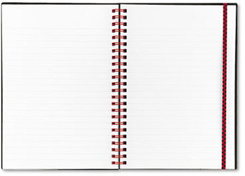 Black n' Red™ Twin Wire Poly Cover Notebook, Legal Rule, 5 5/8 x 8 1/4, White, 70 Sheets