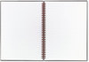 A Picture of product JDK-L67000 Black n' Red™ Twinwire Hardcover Notebook,  Legal Rule, 5 7/8 x 8 1/4, White, 70 Sheets