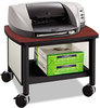 A Picture of product SAF-1857GR Safco® Impromptu® Machine Stand Deskside Metal, 3 Shelves, 100 lb Capacity, 26.25" x 21" 26.5", Gray