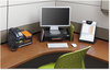 A Picture of product SAF-2159BL Safco® Onyx™ Mesh Monitor Stand 19.25" x 11.25" 6.25", Black
