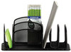 A Picture of product SAF-3251BL Safco® Deluxe Organizer 6 Compartments, Steel, 12.5 x 5.25 Black