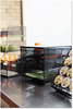 A Picture of product SAF-3275BL Safco® Onyx™ Three Drawer Hospitality Organizer 3 7 Compartments, 11.5 x 8.25 Black