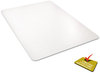 A Picture of product DEF-CM11442FPC deflecto® Clear Polycarbonate All Day Use Chair Mat,  46 x 60