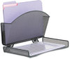 A Picture of product SAF-4176BL Safco® Onyx™ Magnetic Mesh Panel Accessories Single File Pocket, 13 x 4.25 7.25, Black