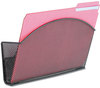 A Picture of product SAF-4176BL Safco® Onyx™ Magnetic Mesh Panel Accessories Single File Pocket, 13 x 4.25 7.25, Black