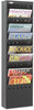 A Picture of product SAF-4321BL Safco® Steel Magazine Rack 11 Compartments, 10w x 4d 36.25h, Black