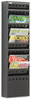 A Picture of product SAF-4321BL Safco® Steel Magazine Rack 11 Compartments, 10w x 4d 36.25h, Black