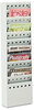 A Picture of product SAF-4322BL Safco® Steel Magazine Rack 23 Compartments, 10w x 4d 65.5h, Black