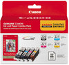 A Picture of product CNM-2945B011 Canon® 2945B011 Inks & Paper Pack,  Black/Cyan/Magenta/Yellow