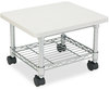 A Picture of product SAF-5206GR Safco® Underdesk Printer/Fax Stand Engineered Wood, 2 Shelves, 19" x 16" 13.5", Gray