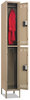 A Picture of product SAF-5523TN Safco® Double-Tier Lockers Locker, 12w x 18d 78h, Two-Tone Tan
