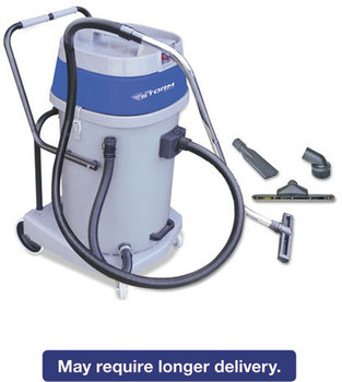 Mercury Floor Machines Storm Wet/Dry Tank Vac,  Dual Motor, 20 Gallon Poly Tank, Gray