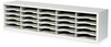 A Picture of product SAF-7751GR Safco® E-Z Sort® Mail Sorter Module Steel 25 Compartments, 57.5 x 13 14.25, Light Gray, Ships in 1-3 Business Days