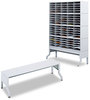 A Picture of product SAF-7756GR Safco® E-Z Sort® Satellite Mail Station Base,  57 1/8x 18 1/4x 14, Gray