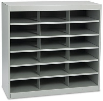 Safco® E-Z Stor® Steel Project Organizers,  18 Pockets, 37 1/2 x 15 3/4 x 36 1/2
