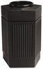 A Picture of product SAF-9485BL Safco® Canmeleon Indoor/Outdoor Pentagon Receptacle,  Pentagon, Polyethylene, 30gal, Black