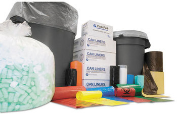 Inteplast Institutional Low-Density Can Liners,  12-16 gal, 1.3 mil, 24 x 32, Red, 250/CT