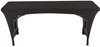 A Picture of product ICE-16521 Iceberg Stretch-Fabric Table Cover,  Polyester/Spandex, 30" x 72", Black