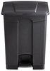 A Picture of product SAF-9922BL Safco® Large Capacity Plastic Step-On Receptacle,  17gal, Black
