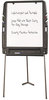 A Picture of product ICE-30227 Iceberg Portable Flipchart Easel,  Resin, 35 x 30 x 73, Charcoal