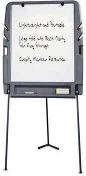 Iceberg Portable Flipchart Easel,  Resin, 35 x 30 x 73, Charcoal