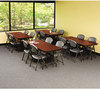 A Picture of product ICE-55224 Iceberg Premium Wood Laminate Folding Table,  Rectangular, 72w x 30d x 29h, Mahogany
