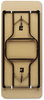 A Picture of product ICE-55314 Iceberg Economy Wood Laminate Folding Table,  Rectangular, 60w x 30d x 29h, Walnut