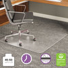 A Picture of product DEF-CM17233 deflecto® ExecuMat® Intensive All Day Use Chair Mat for Plush, High Pile Carpeting,  45x53 w/Lip, Clear