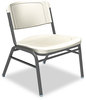 A Picture of product ICE-64121 Iceberg Rough 'N Ready Big & Tall Stack Chair,  Black/Silver, 4/Carton