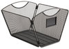 A Picture of product SAF-2162BL Safco® Onyx™ Mesh Desktop Tub File Letter Files, 12.5" x 13.75" 9.5", Black