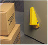 A Picture of product MAS-00967 Master Caster® Giant Foot® Magnetic Doorstop,  No-Slip Rubber Wedge, 3-1/2w x 6-3/4d x 2h, Yellow