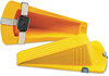 A Picture of product MAS-00967 Master Caster® Giant Foot® Magnetic Doorstop,  No-Slip Rubber Wedge, 3-1/2w x 6-3/4d x 2h, Yellow