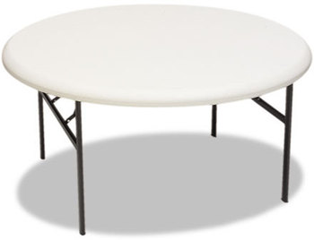 Iceberg IndestrucTable Too™ 1200 Series Round Folding Table,  60 dia x 29h, Platinum