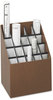 A Picture of product SAF-3081 Safco® Corrugated Roll Files 20 Compartments, 15w x 12d 22h, Woodgrain