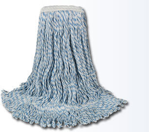 Wet Mop.  Finish Mop.  Hygrade Rayon 700 Series.  Medium.  1-1/4" Polyester Tape Headband.