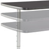 A Picture of product ICE-69317 Iceberg ARC Sit-to-Stand Adjustable Height Table,  Rectangular Top, 30w x 60d x 30-42h, Graphite/Silver