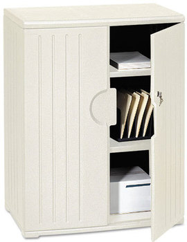 Iceberg OfficeWorks™ Storage Cabinet, 36w x 22d x 46h, Platinum